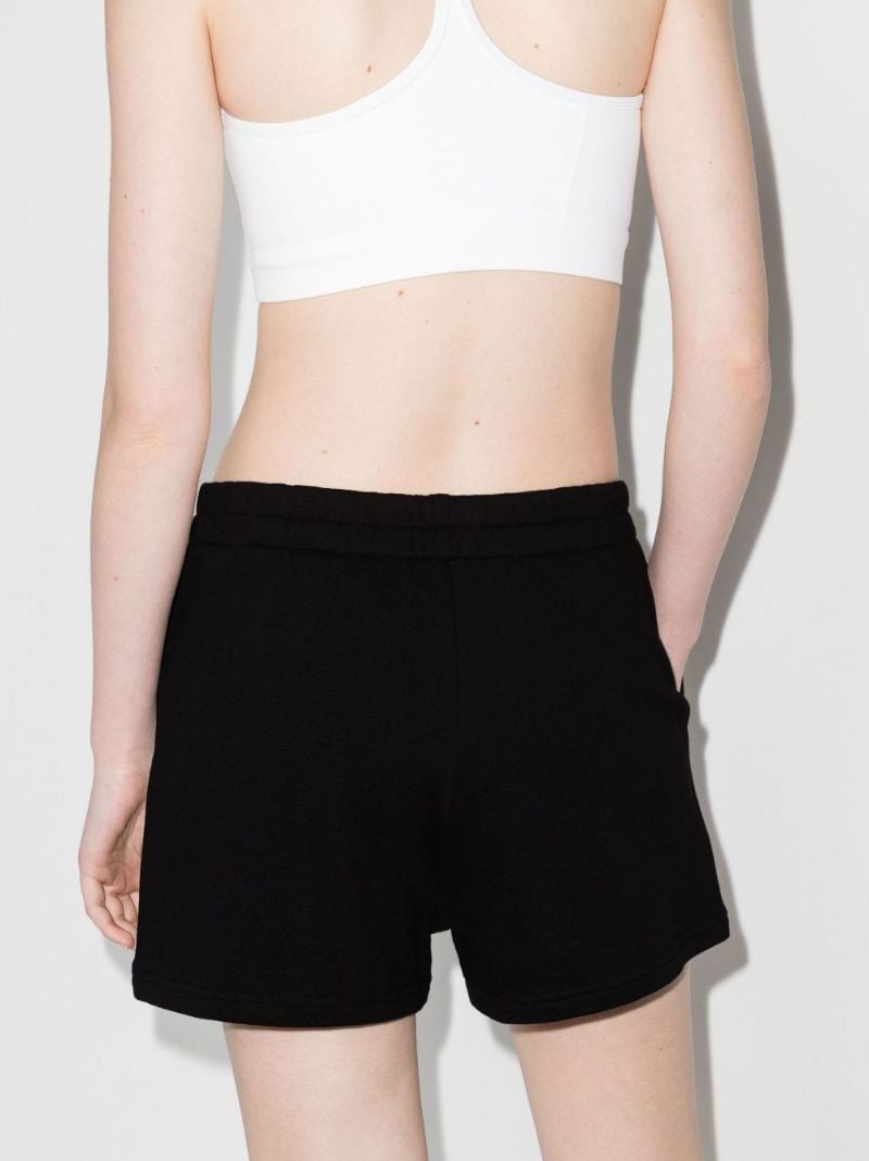 Palm Motif Cotton Shorts