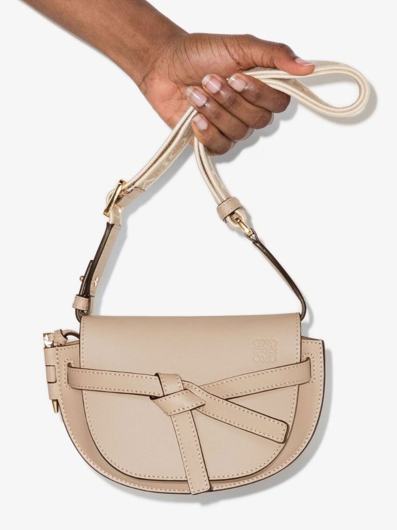 Neutral Gate Mini Leather Cross Body Bag
