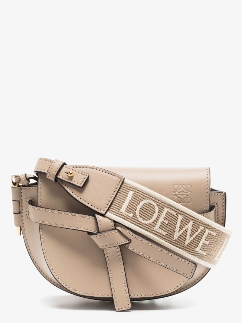 Neutral Gate Mini Leather Cross Body Bag
