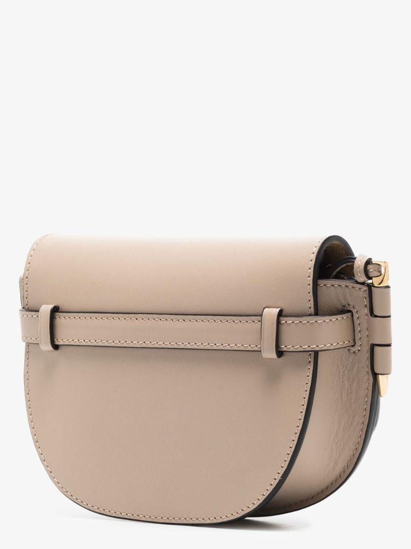 Neutral Gate Mini Leather Cross Body Bag