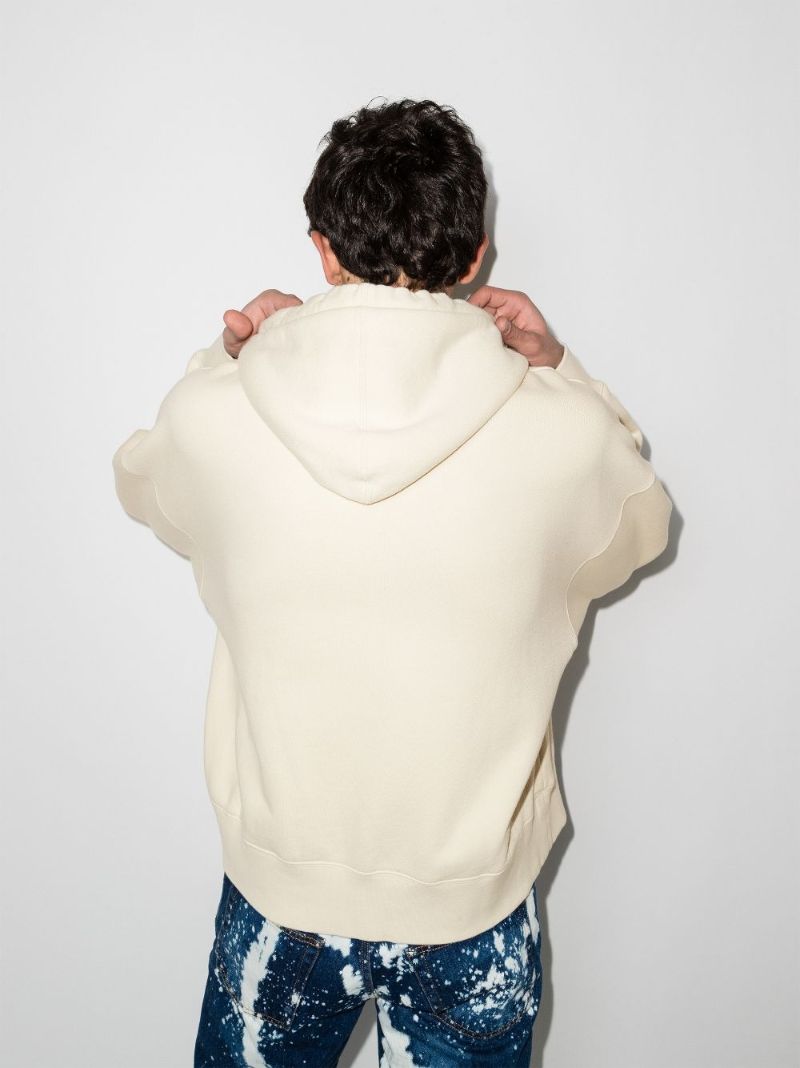 Racing Star Logo Print Hoodie