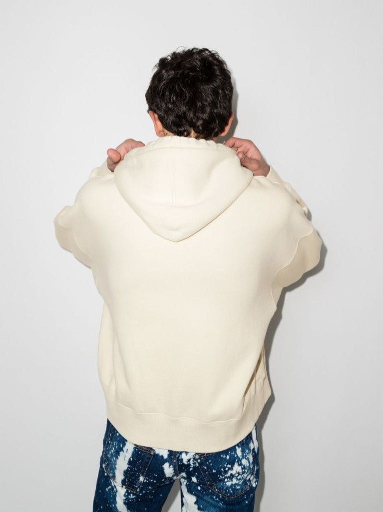 Racing Star Logo Print Hoodie