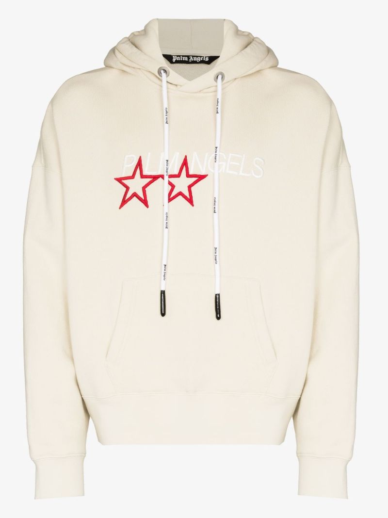 Racing Star Logo Print Hoodie