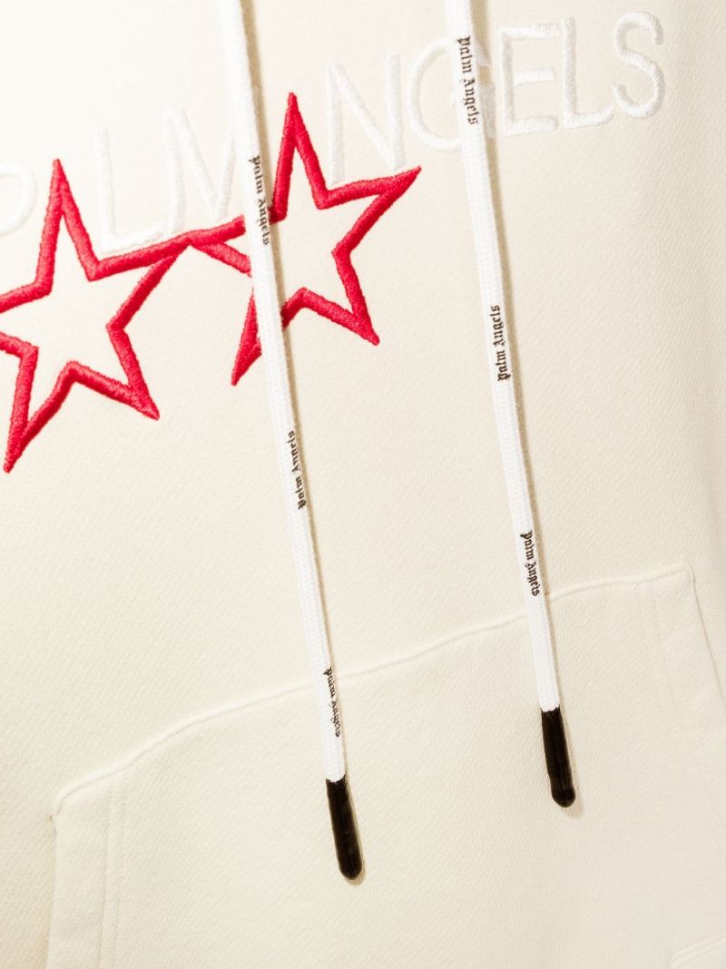 Racing Star Logo Print Hoodie