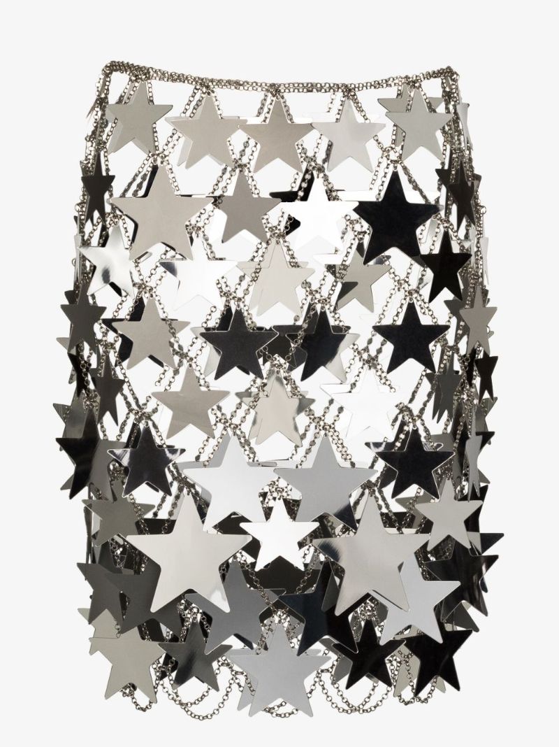 Star Chain Mail Mini Skirt