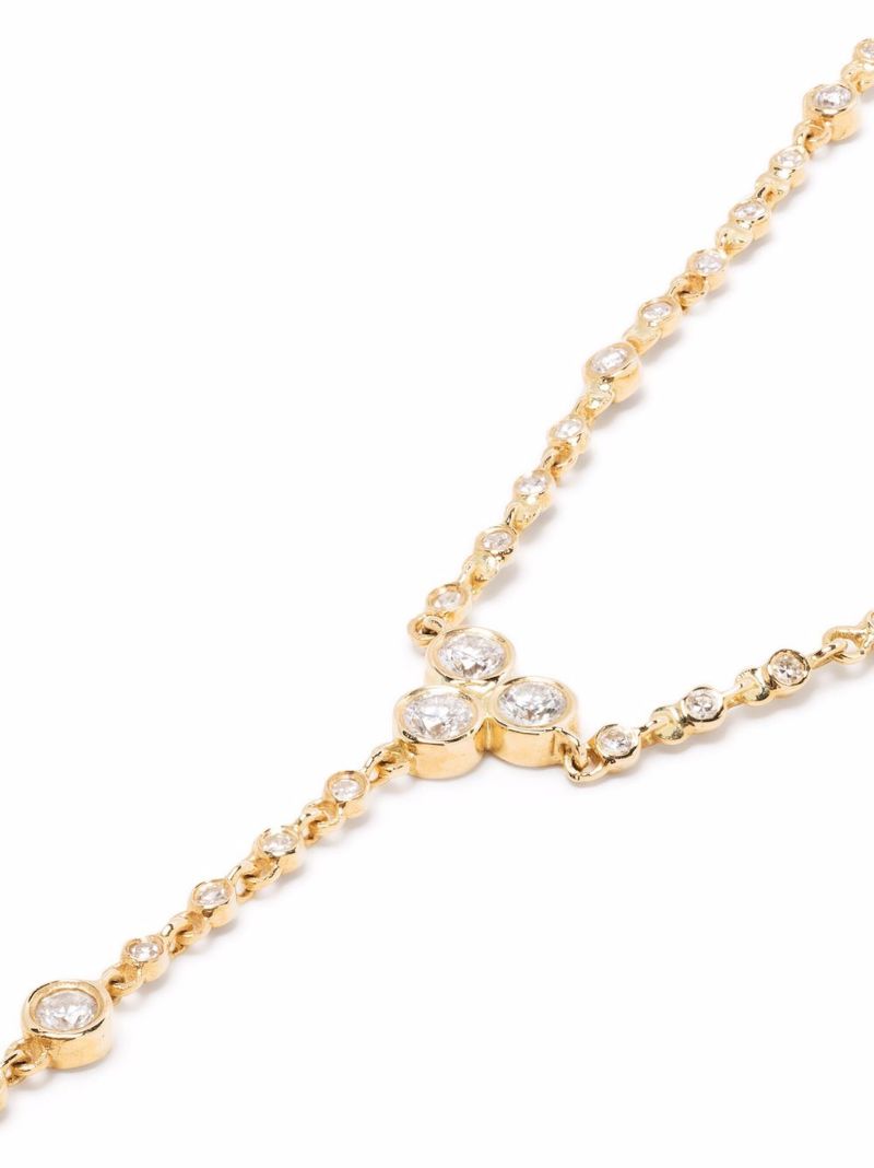 18k Yellow Gold Infinity Diamond Necklace