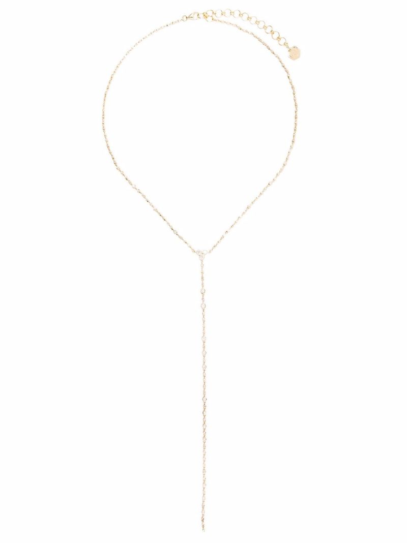 18k Yellow Gold Infinity Diamond Necklace