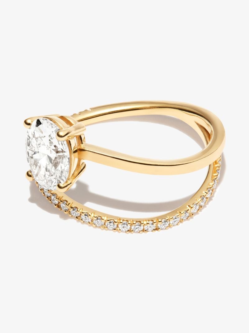 18k Yellow Gold Billie Diamond Ring