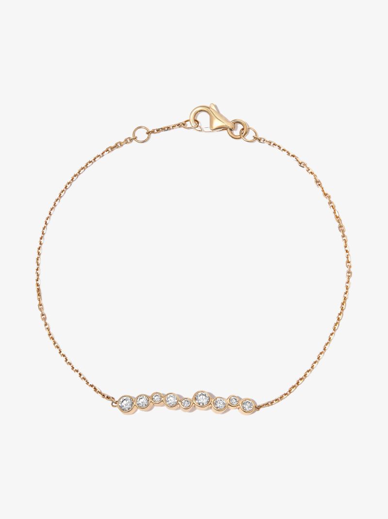 18k Yellow Gold Amie Diamond Chain Bracelet