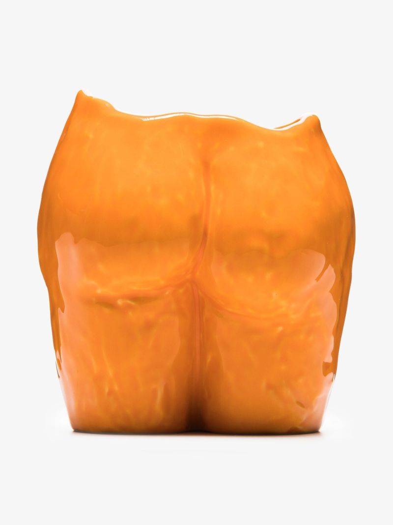 Orange Popotin Earthenware Pot