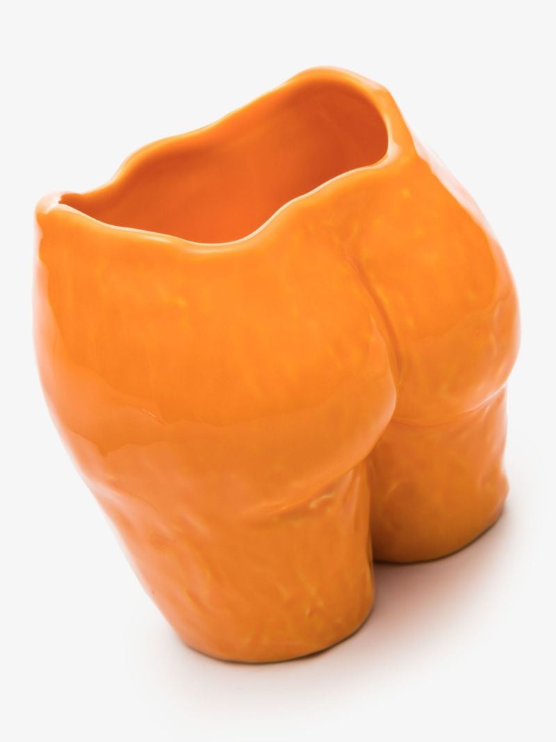 Orange Popotin Earthenware Pot