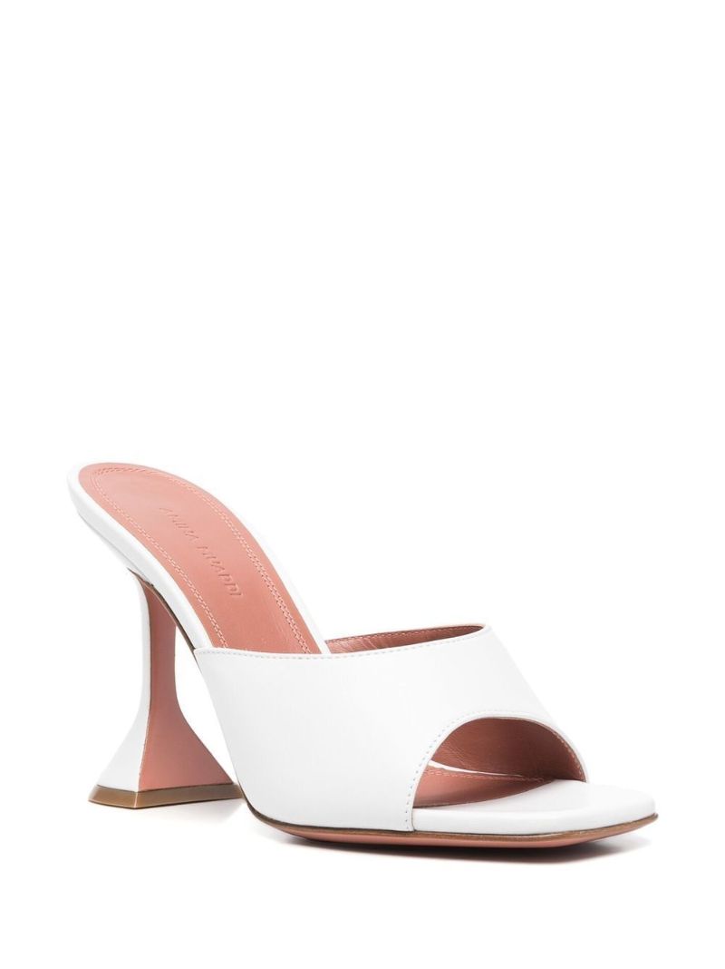 White Lupita 95 Mules