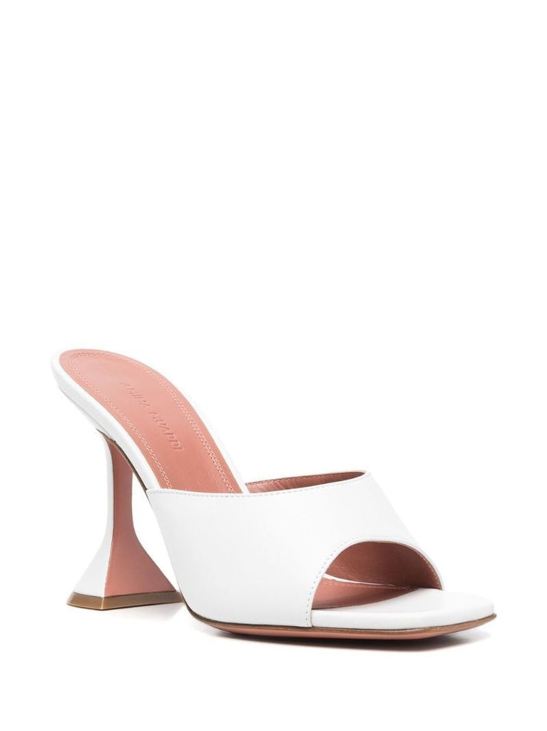 White Lupita 95 Mules