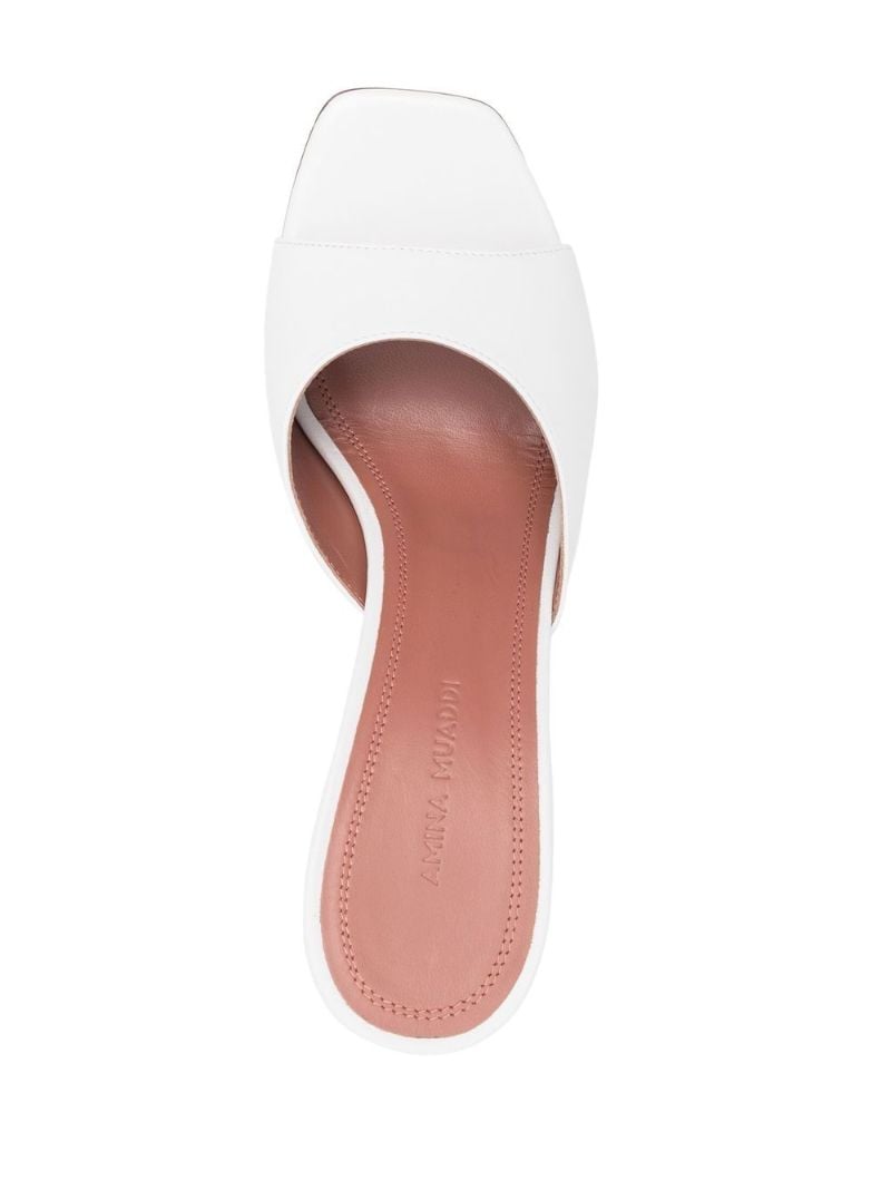 White Lupita 95 Mules
