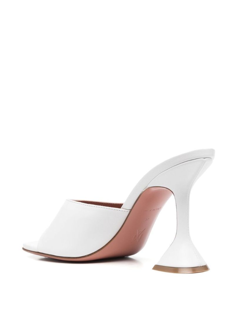 White Lupita 95 Mules