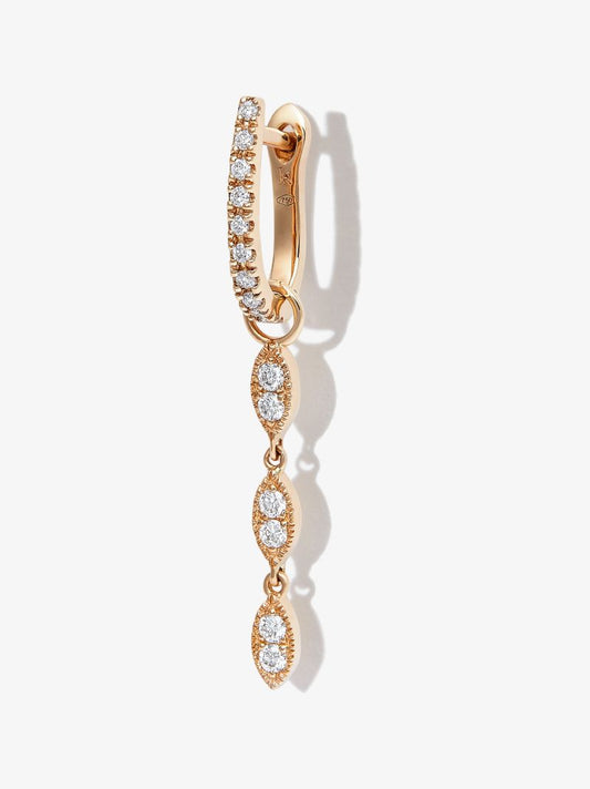 18k Recycled Yellow Gold Cleo Diamond Earring
