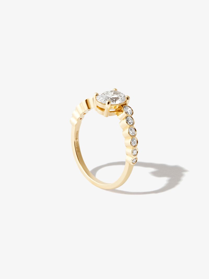 18k Yellow Gold Ruth Diamond Ring