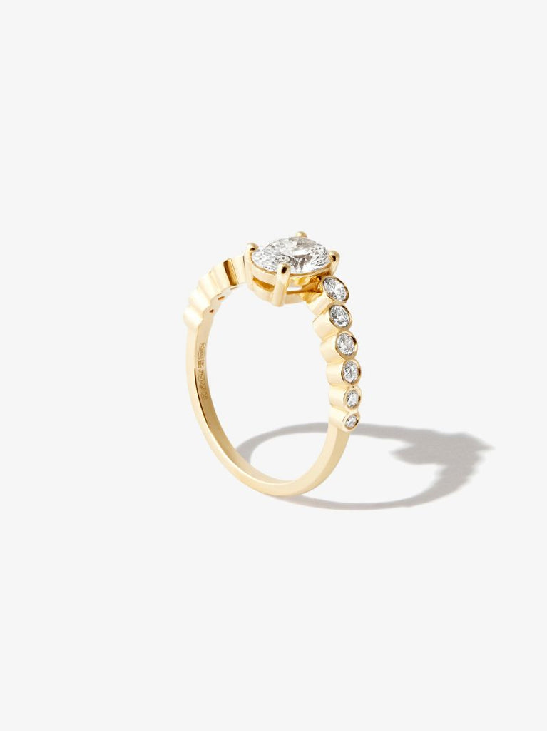 18k Yellow Gold Ruth Diamond Ring