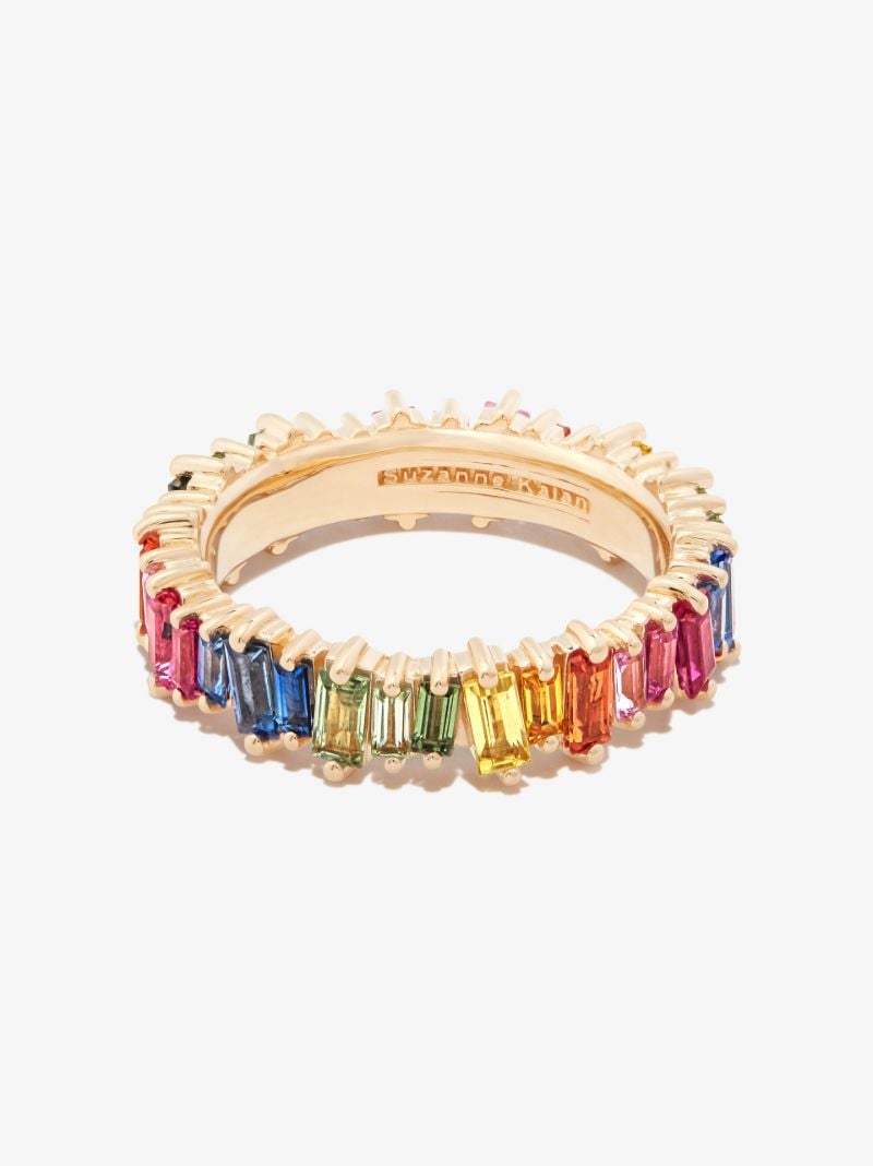18k Yellow Gold Bold Sapphire Eternity Ring
