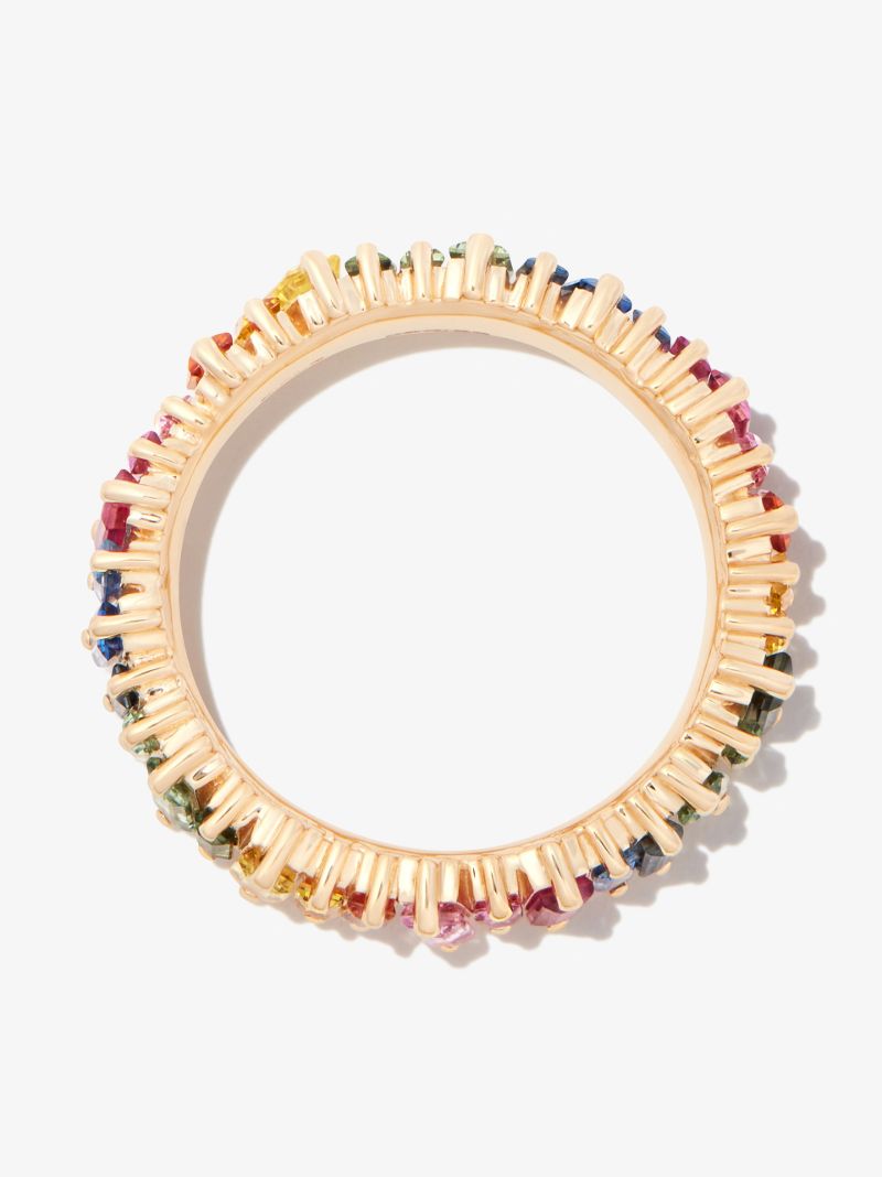 18k Yellow Gold Bold Sapphire Eternity Ring