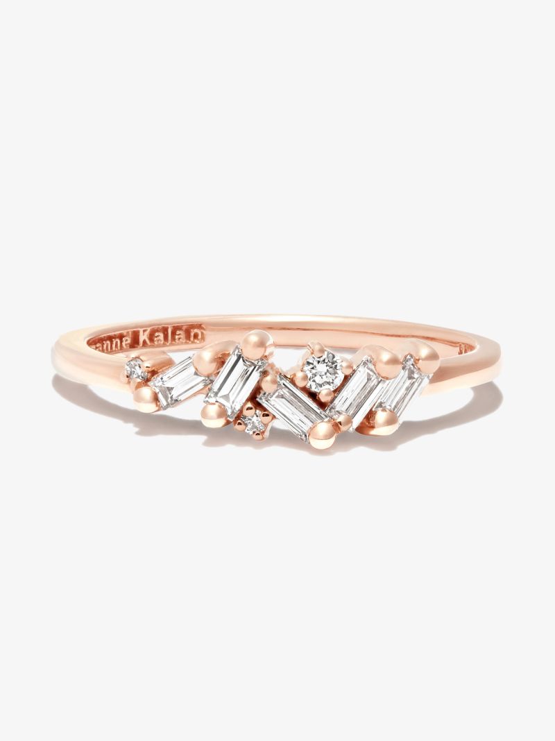 18k Rose Gold Frenzy Diamond Ring