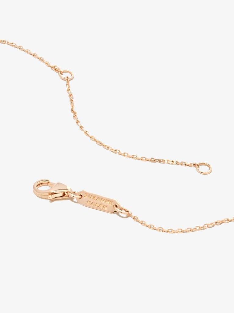 18k Yellow Gold Mini Rainbow Sapphire Necklace