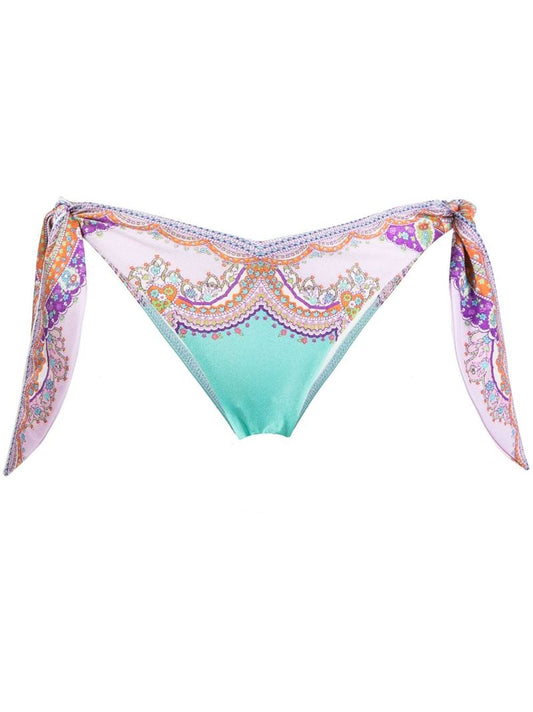 Multicolour Lola Paisley Print Bikini Bottoms