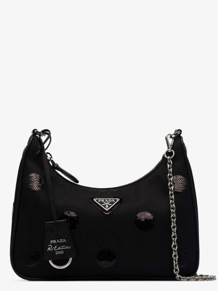 Black Re-edition 2005 Re-nylon Shoulder Bag