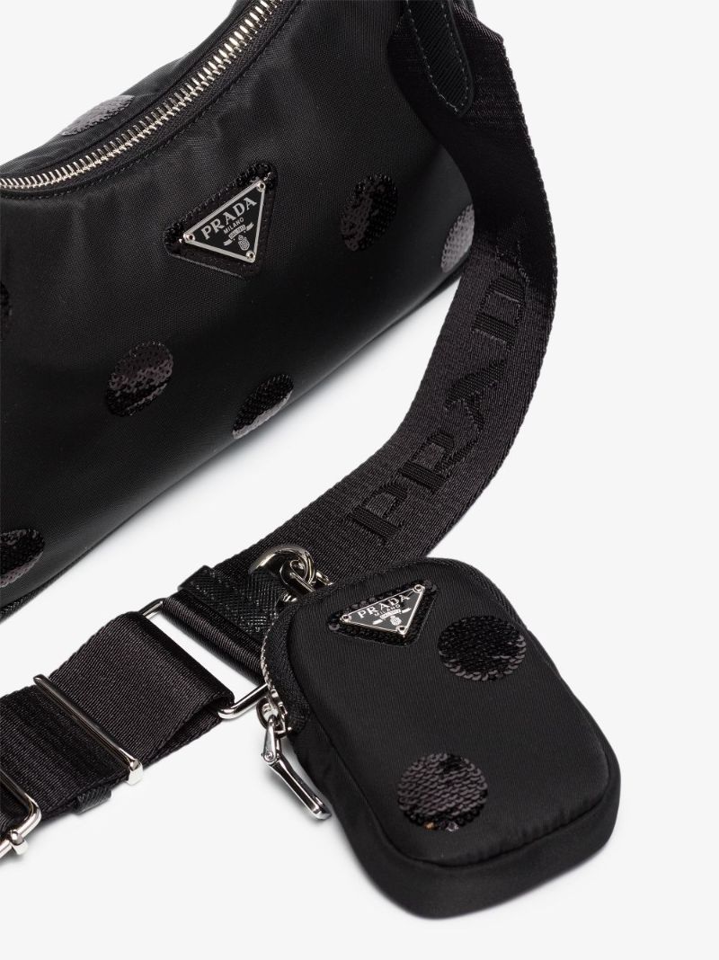 Black Re-edition 2005 Re-nylon Shoulder Bag