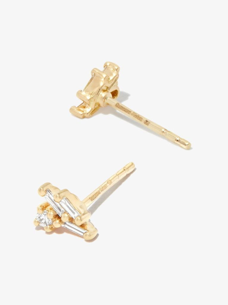 18kt Yellow Gold Classic Eva Diamond Stud Earrings