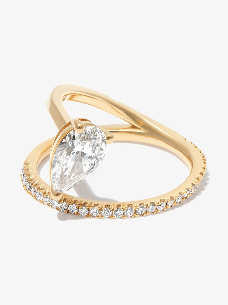 18k Yellow Gold Frida Diamond Ring