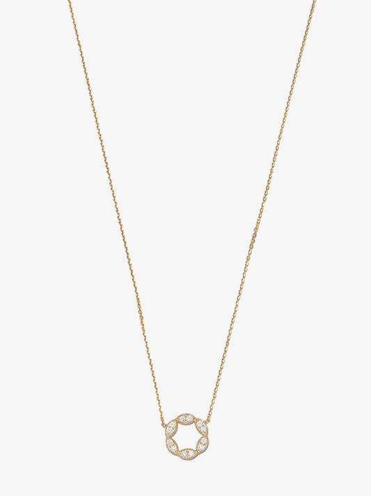18k Yellow Gold Empress Diamond Necklace