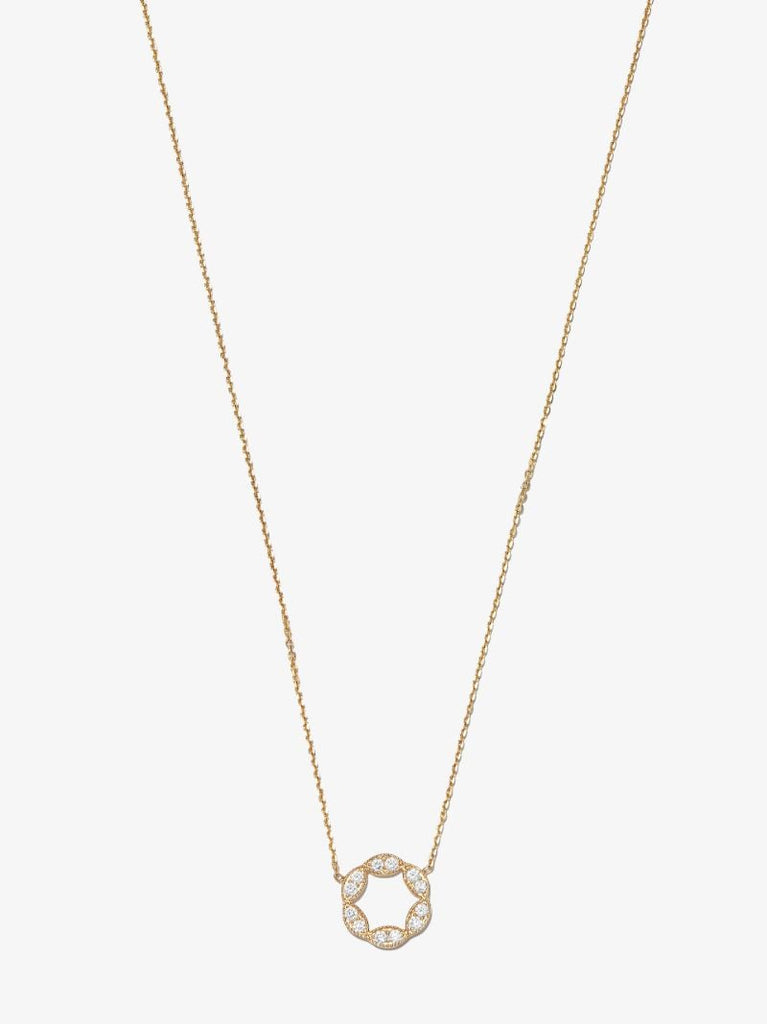 18k Yellow Gold Empress Diamond Necklace