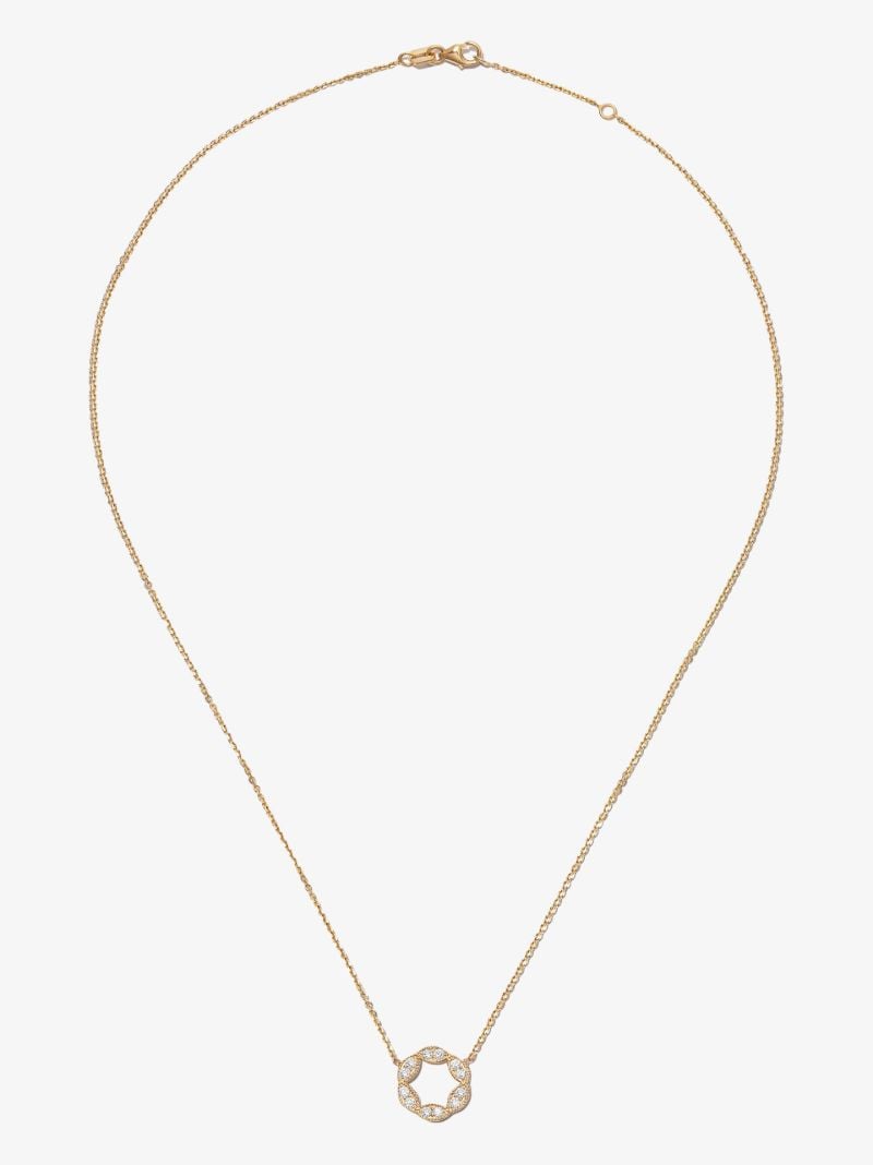18k Yellow Gold Empress Diamond Necklace