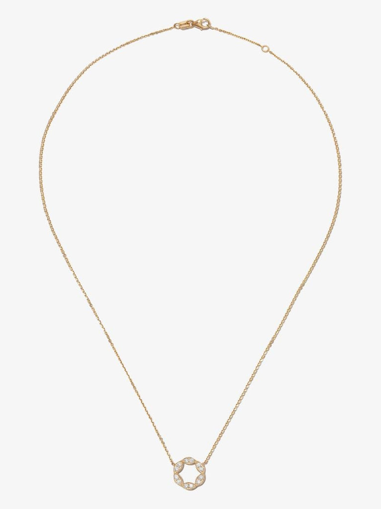 18k Yellow Gold Empress Diamond Necklace