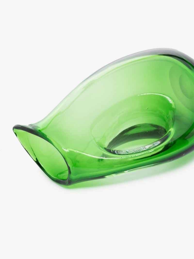 Green Hole Glass Jug