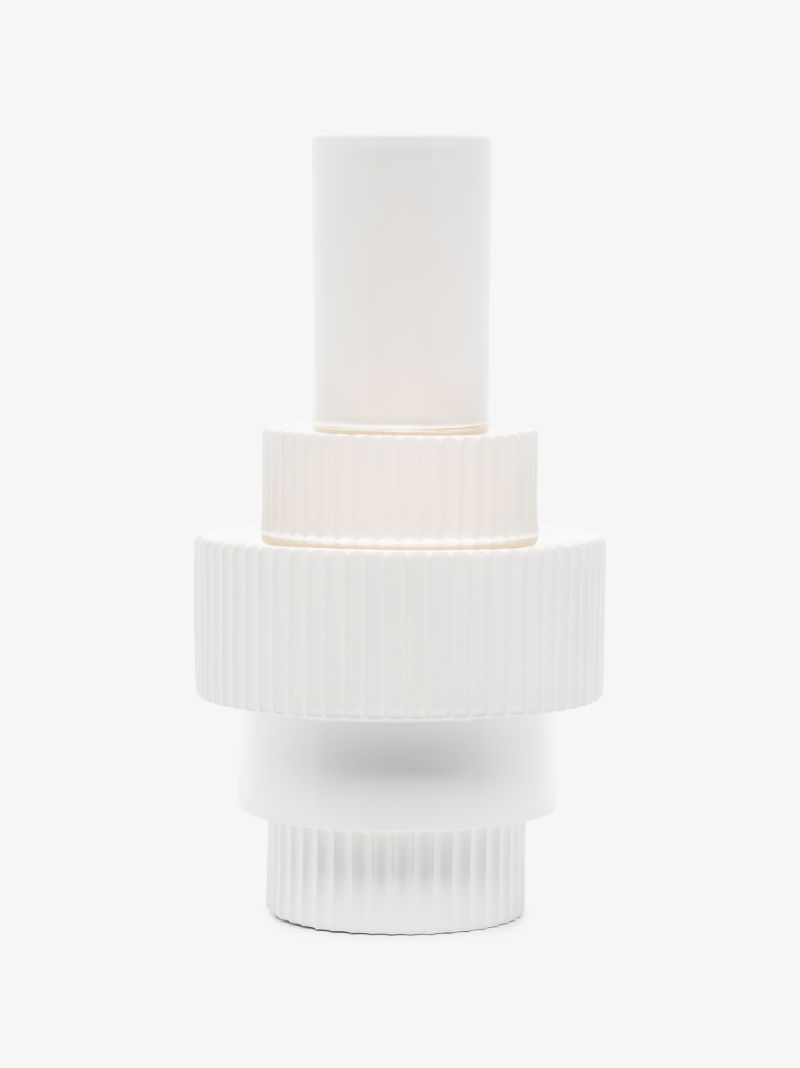 White Large Gear Vase