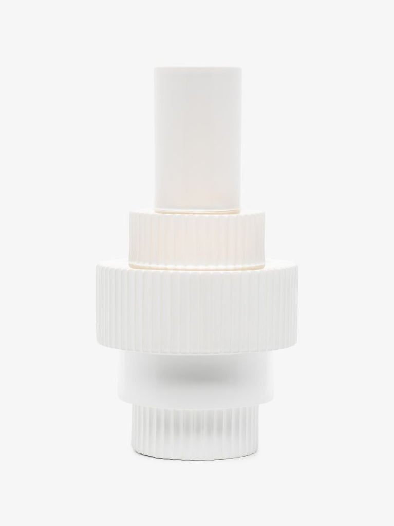 White Large Gear Vase