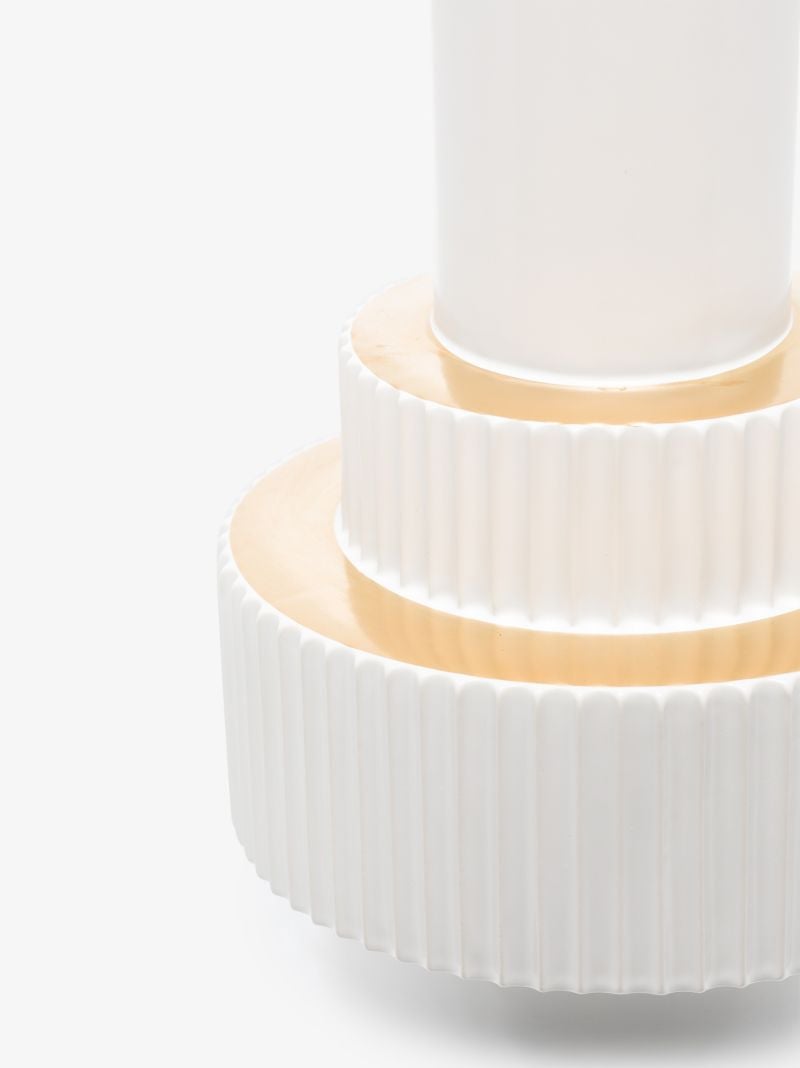 White Large Gear Vase