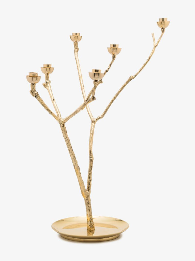 Gold-tone Twiggy Candle Holder