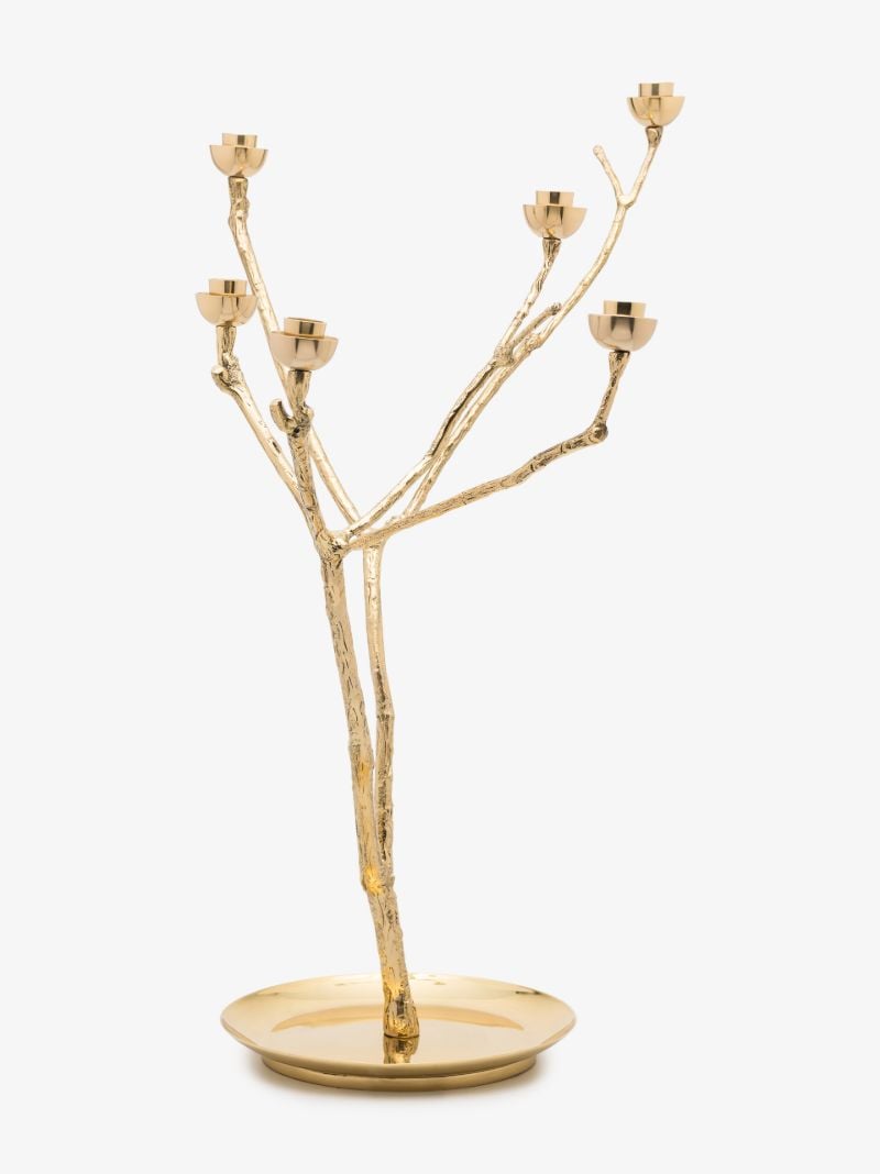 Gold-tone Twiggy Candle Holder