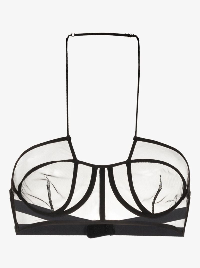 Tulle Halterneck Bra