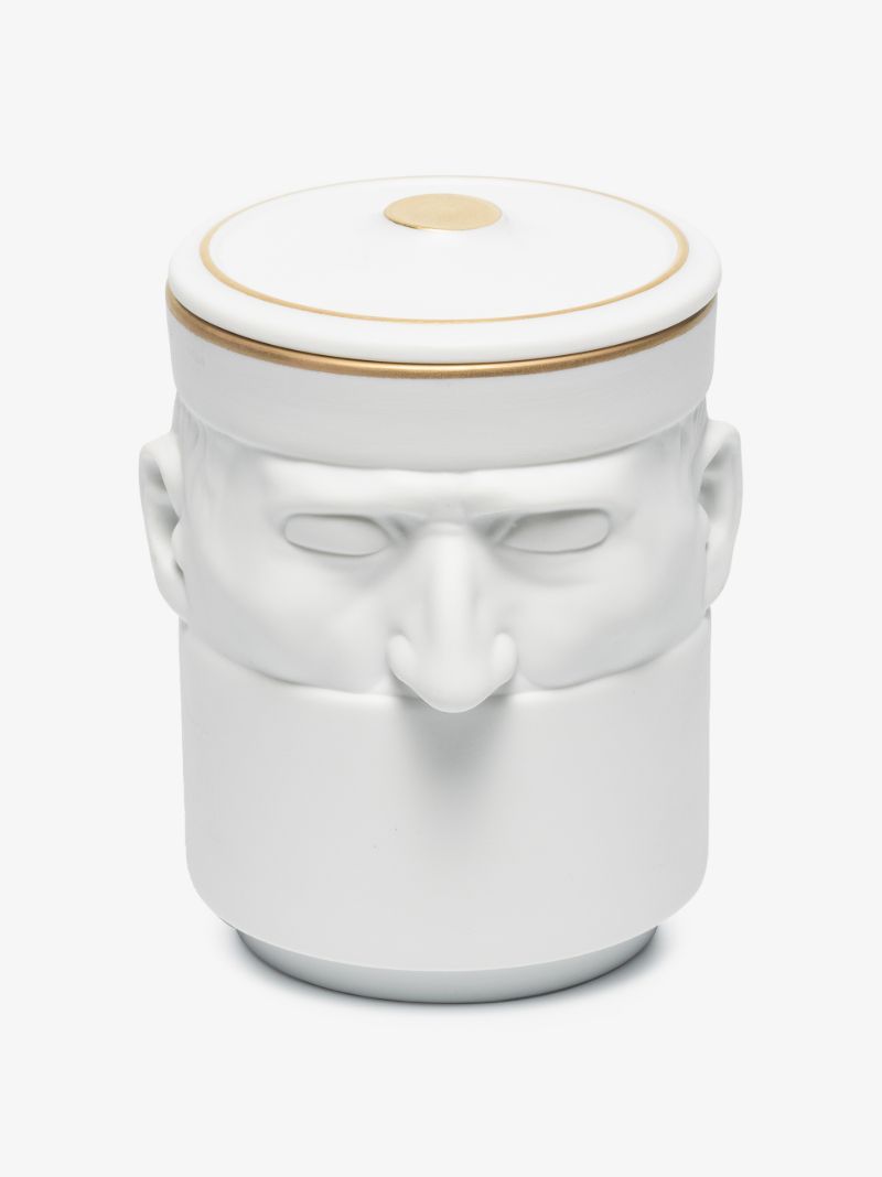 White Il Seguace Pure White Black Stone Scented Candle