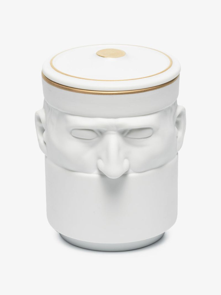 White Il Seguace Pure White Black Stone Scented Candle