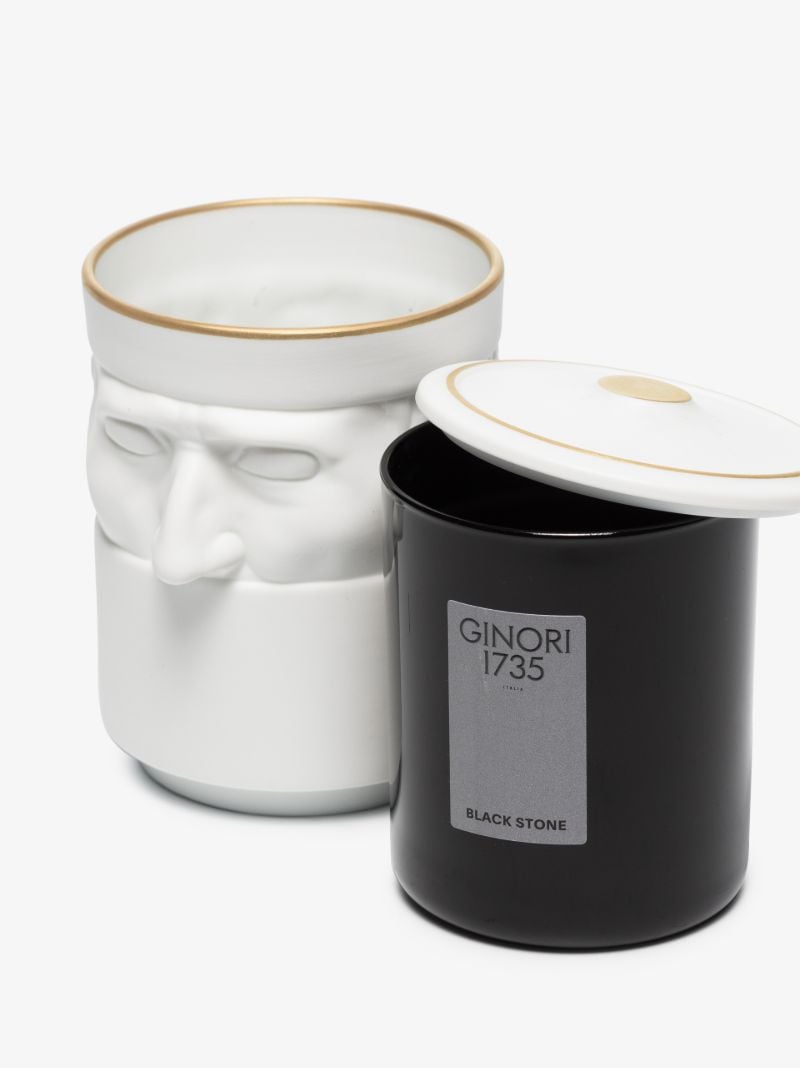 White Il Seguace Pure White Black Stone Scented Candle