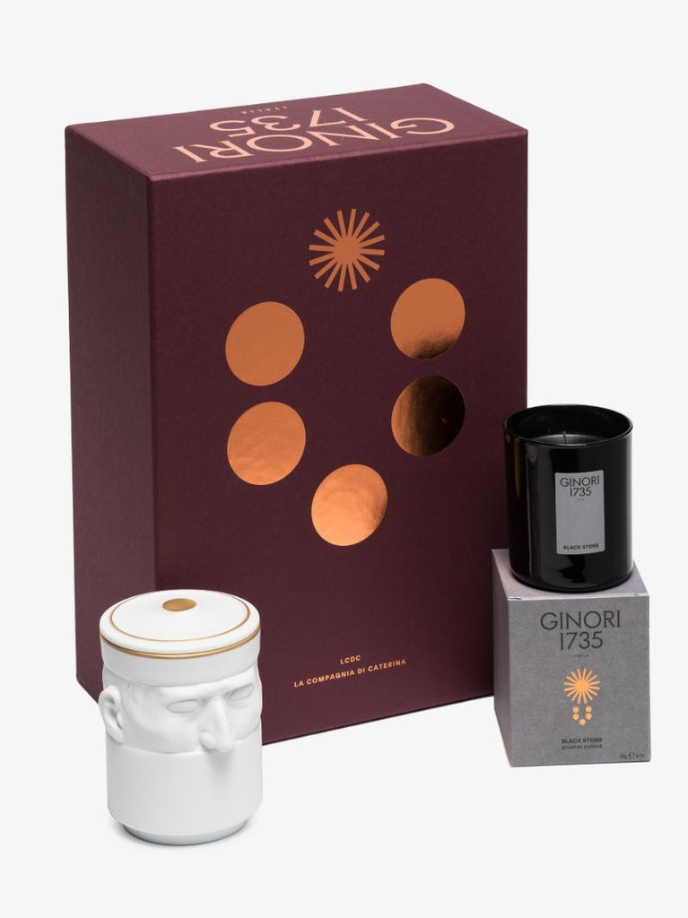 White Il Seguace Pure White Black Stone Scented Candle