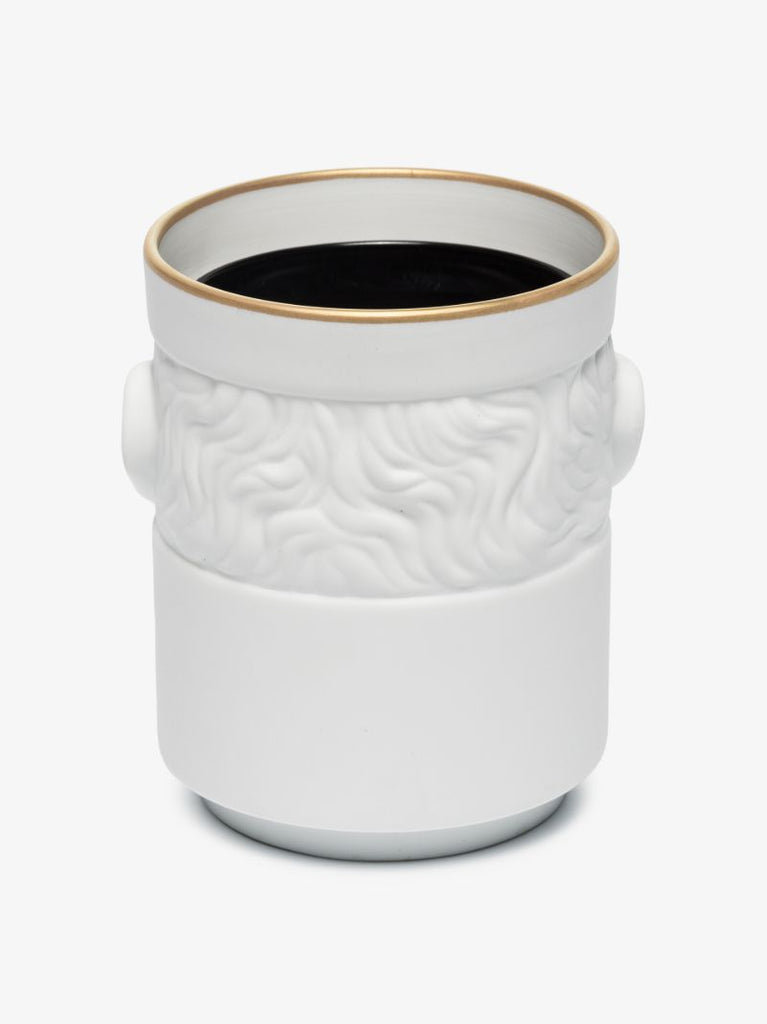White Il Seguace Pure White Black Stone Scented Candle