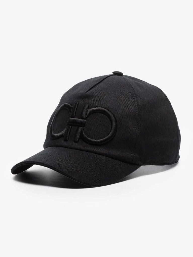 Black Gancini Cotton Baseball Cap
