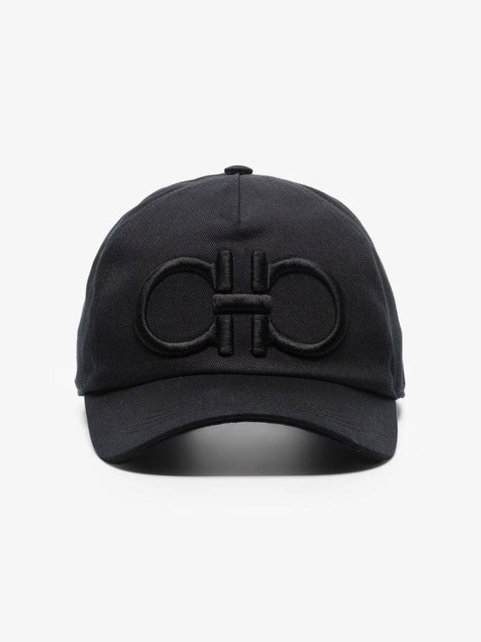 Black Gancini Cotton Baseball Cap