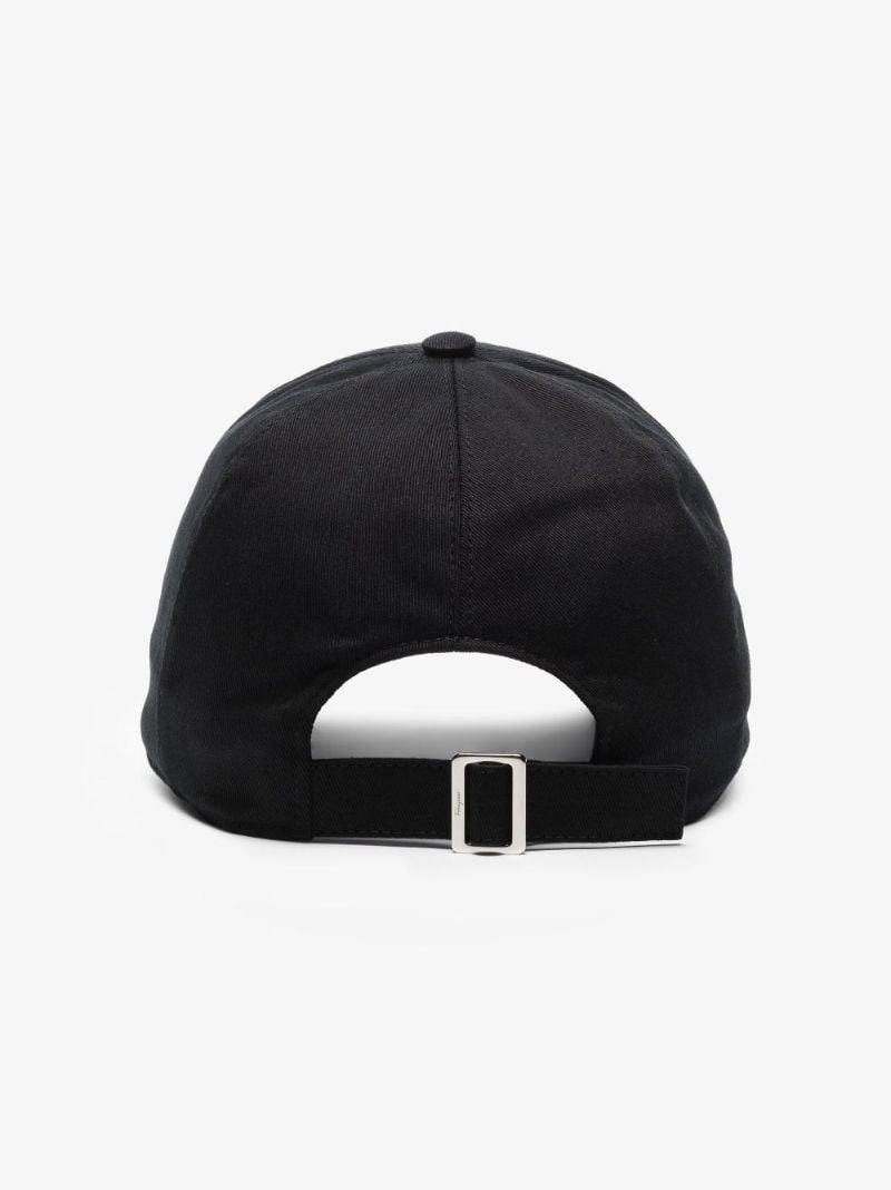 Black Gancini Cotton Baseball Cap